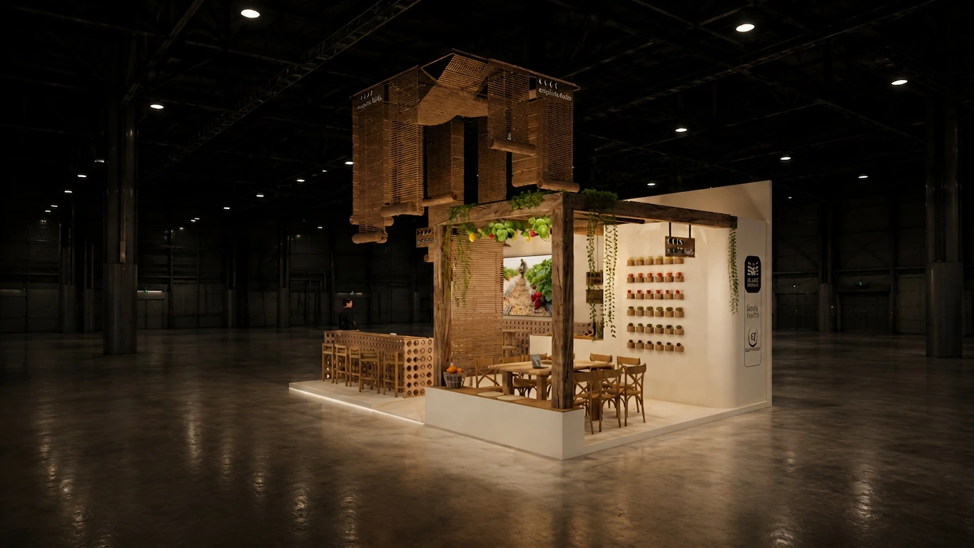 The Exquisite Fruits stand at Fruit Attraction 2026 — meeting and tasting area